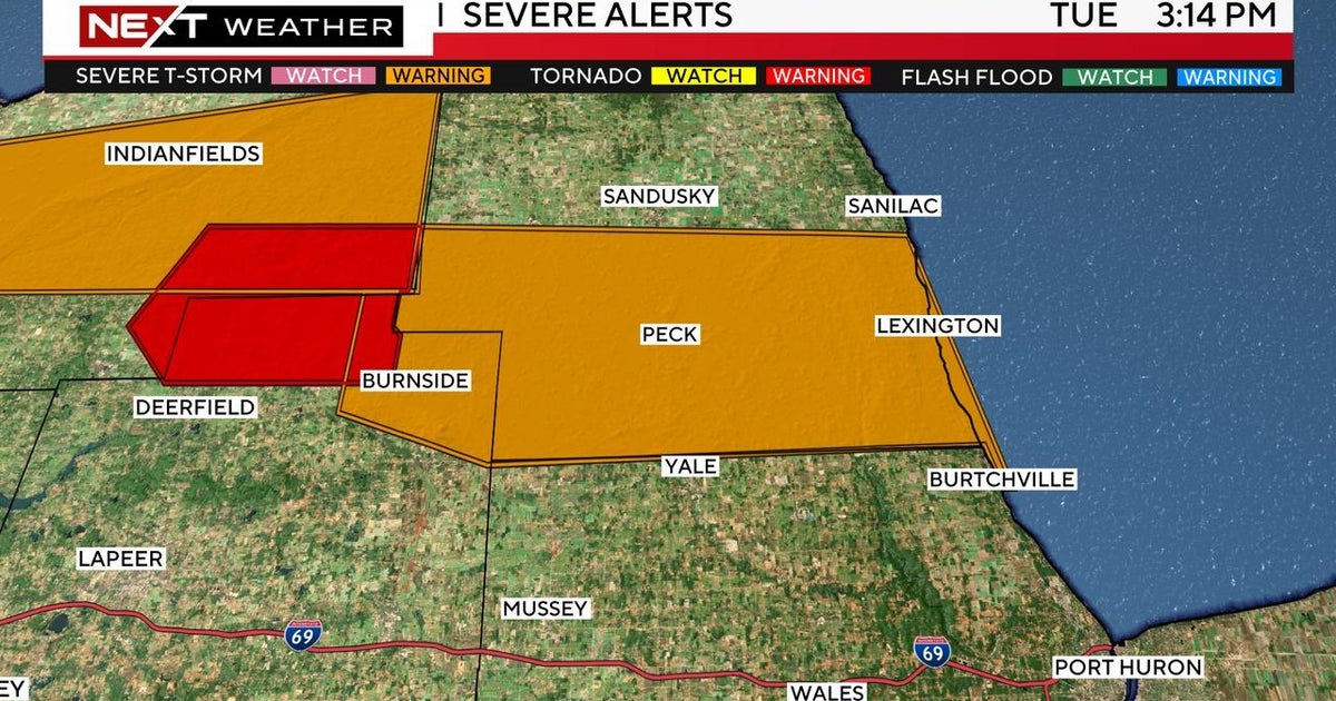 Severe thunderstorm warnings issued for portions of southeast Michigan ...