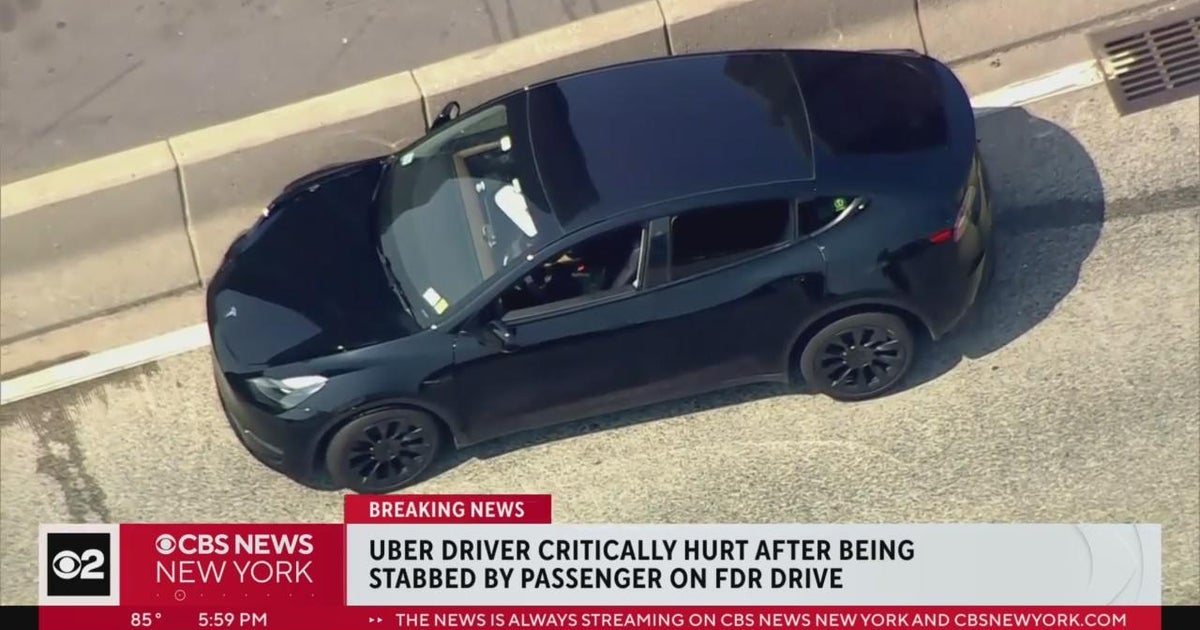 Uber driver critically injured after being stabbed by passenger - CBS ...