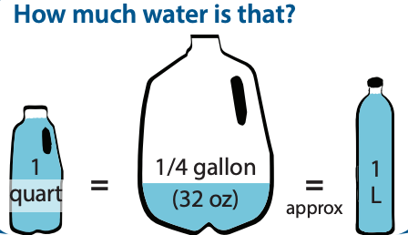 Water drinking suggestions in hot weather 