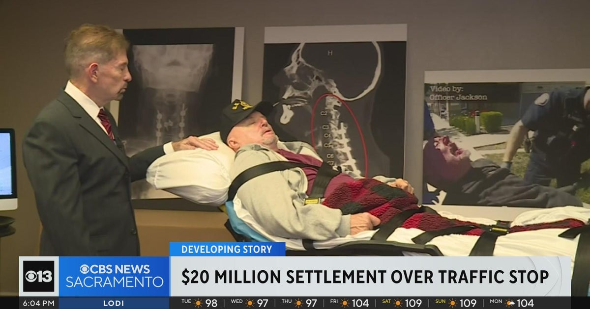 Paralyzed Yuba City man gets $20M settlement over traffic stop