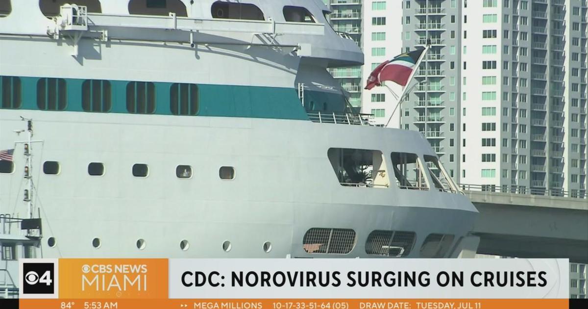 Norovirus Outbreaks Surging On Cruise Ships Cbs Miami