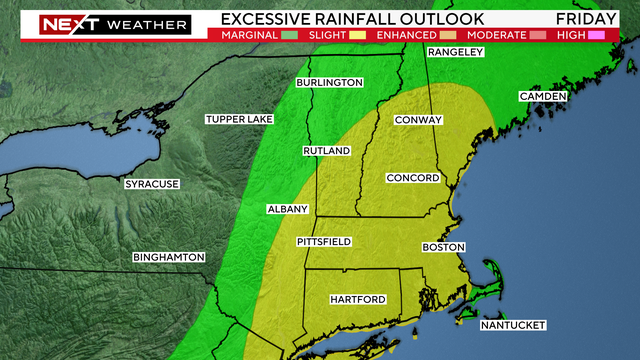 Rain outlook Friday 
