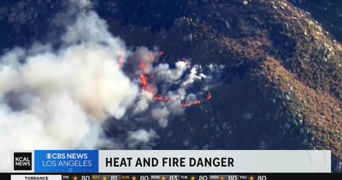 As the temperatures rise, fire dangers increase in CA - CBS Los Angeles