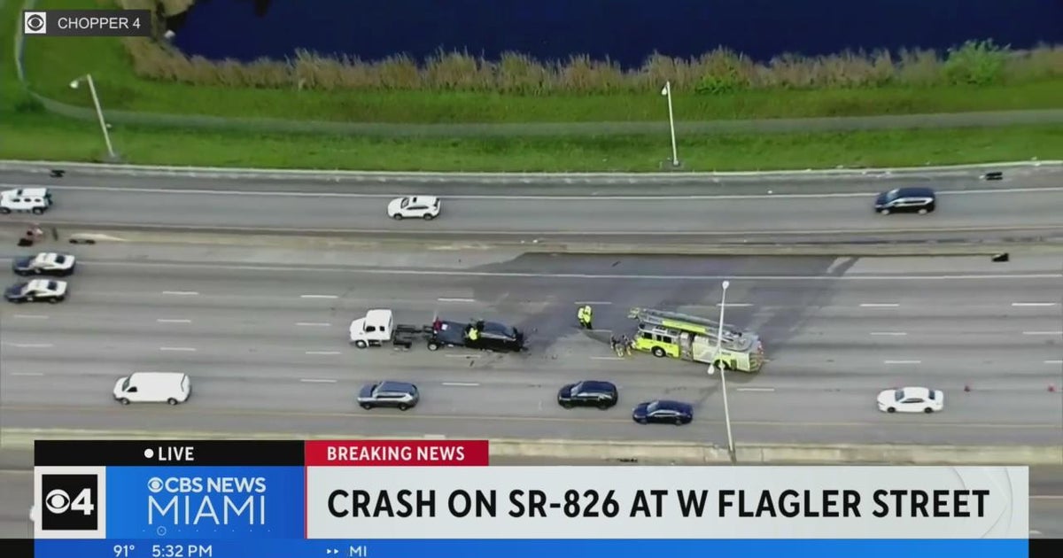 Crash On Palmetto Expressway Cbs Miami