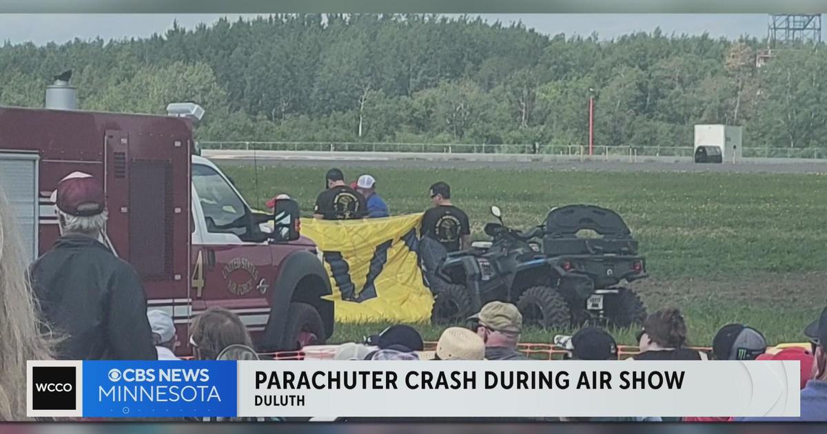 Duluth Air Show parachuter taken to hospital after stunt accident CBS