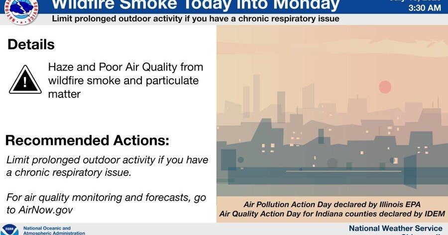 Air Quality Alert in Evanston leads to event cancelations beach closures