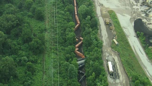Homes being evacuated after derailment north of Philadelphia