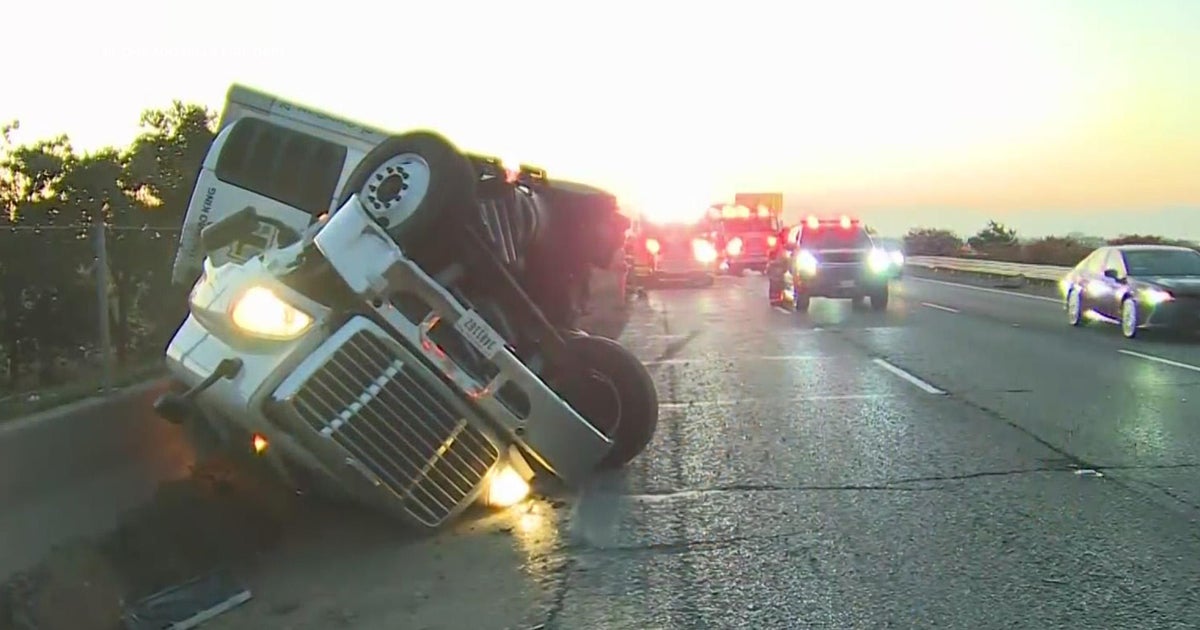 Overturned semi on Yolo Causeway causing big traffic backup on WB I-80