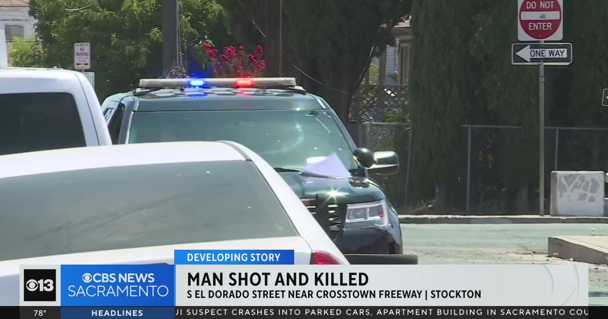 Man shot, killed in Stockton near Crosstown Freeway - CBS Sacramento