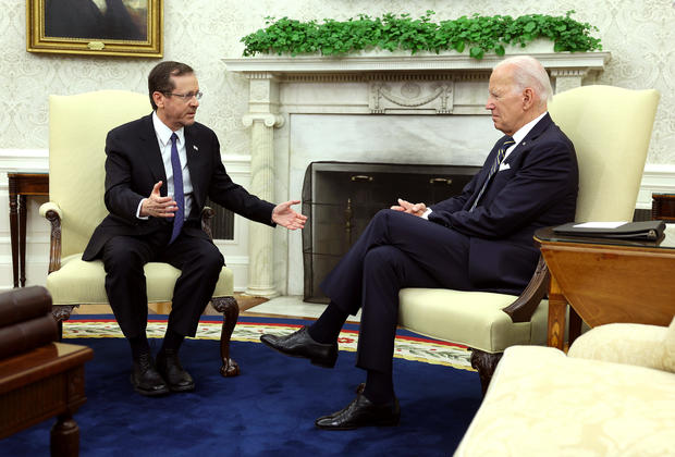 President Biden Welcomes Israeli President Isaac Herzog To The White House 