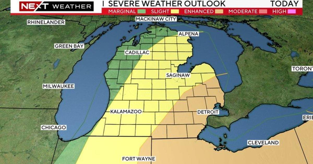 The next weather alert day for severe weather risks in southeast Michigan is Thursday