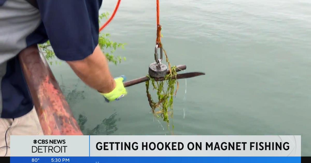 Getting hooked on magnet fishing in Detroit - CBS Detroit