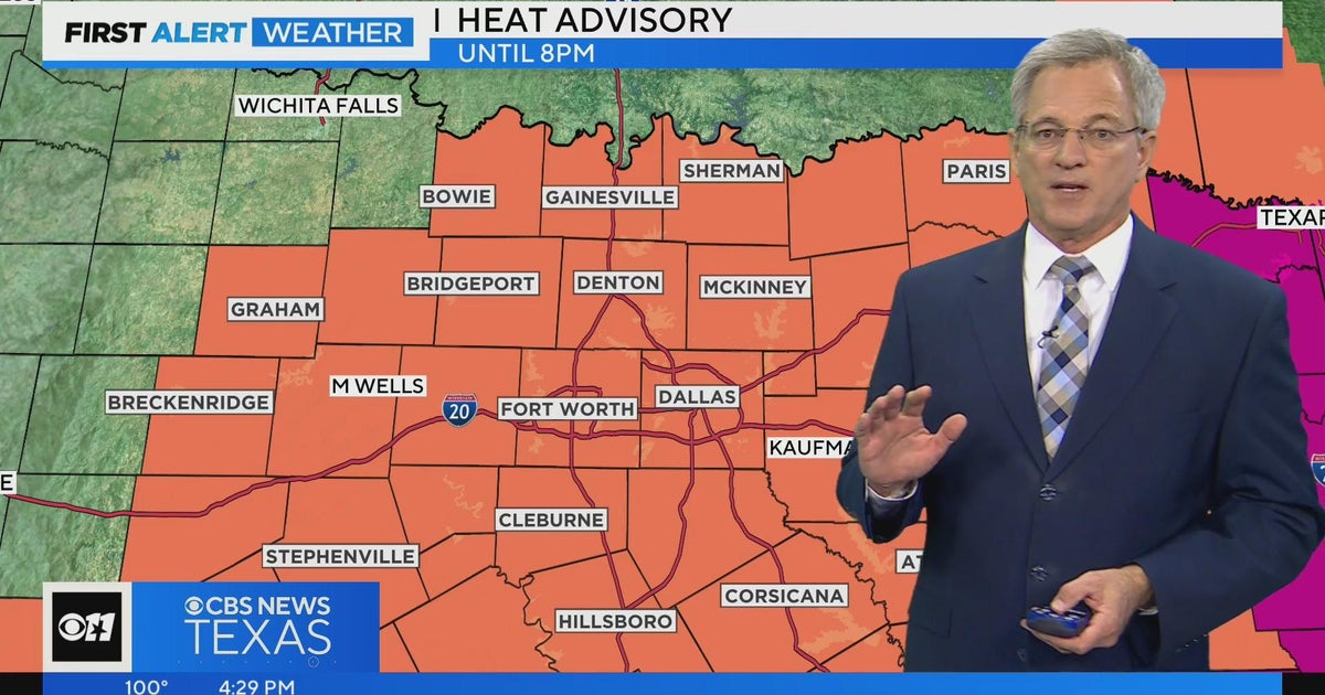 Heat advisory remains in effect until 8 p.m. - CBS Texas