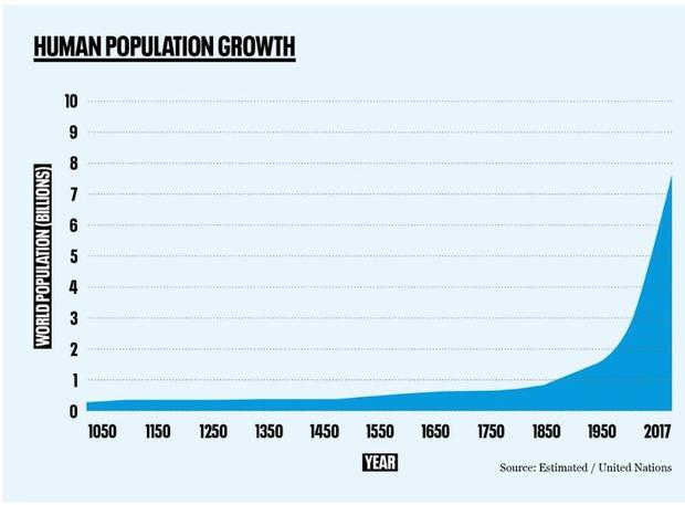 Population growth since 1000 