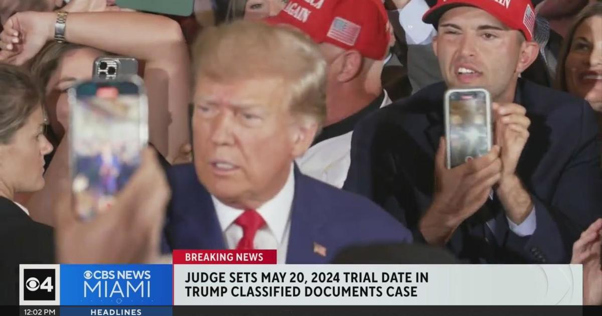 Judge Sets Trial Date In Trump Classified Documents Case - CBS Miami