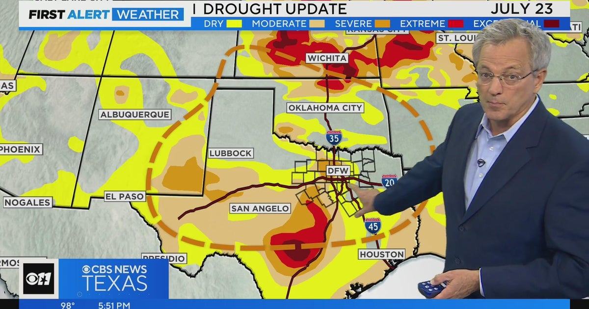 Widespread triple digits return Monday - CBS Texas