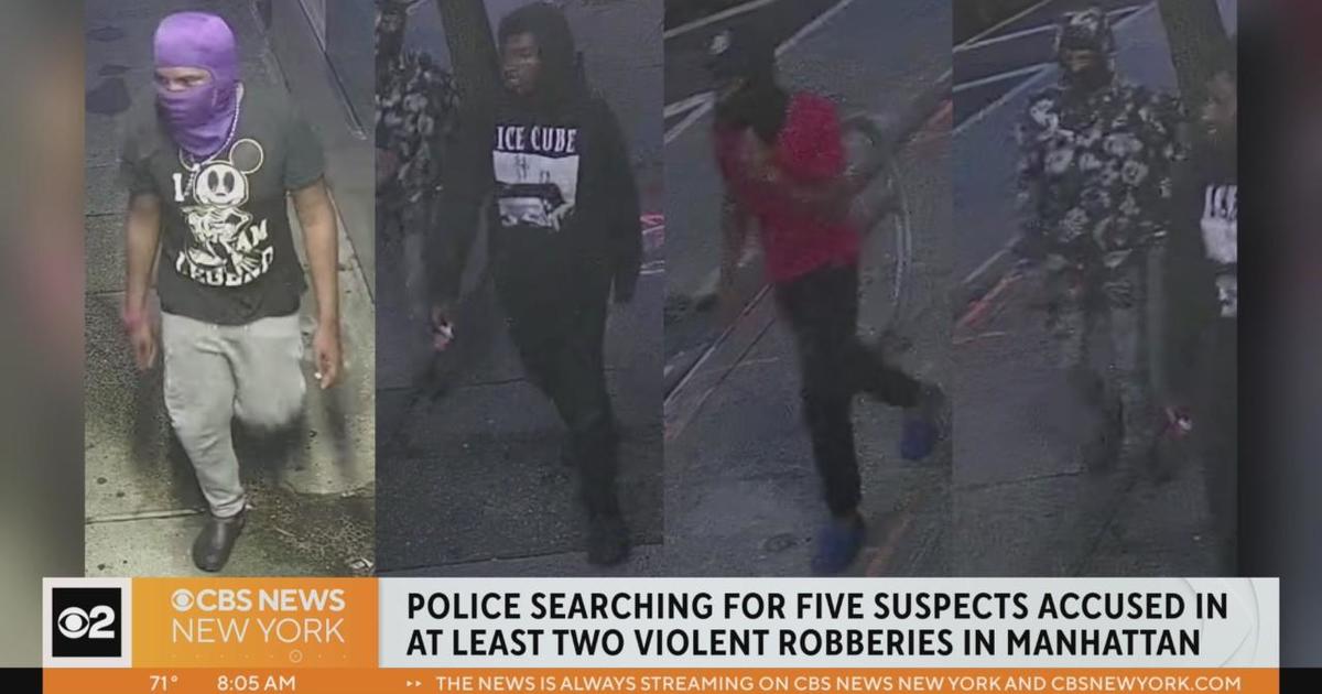 Group Wanted In Violent Manhattan Robberies - CBS New York