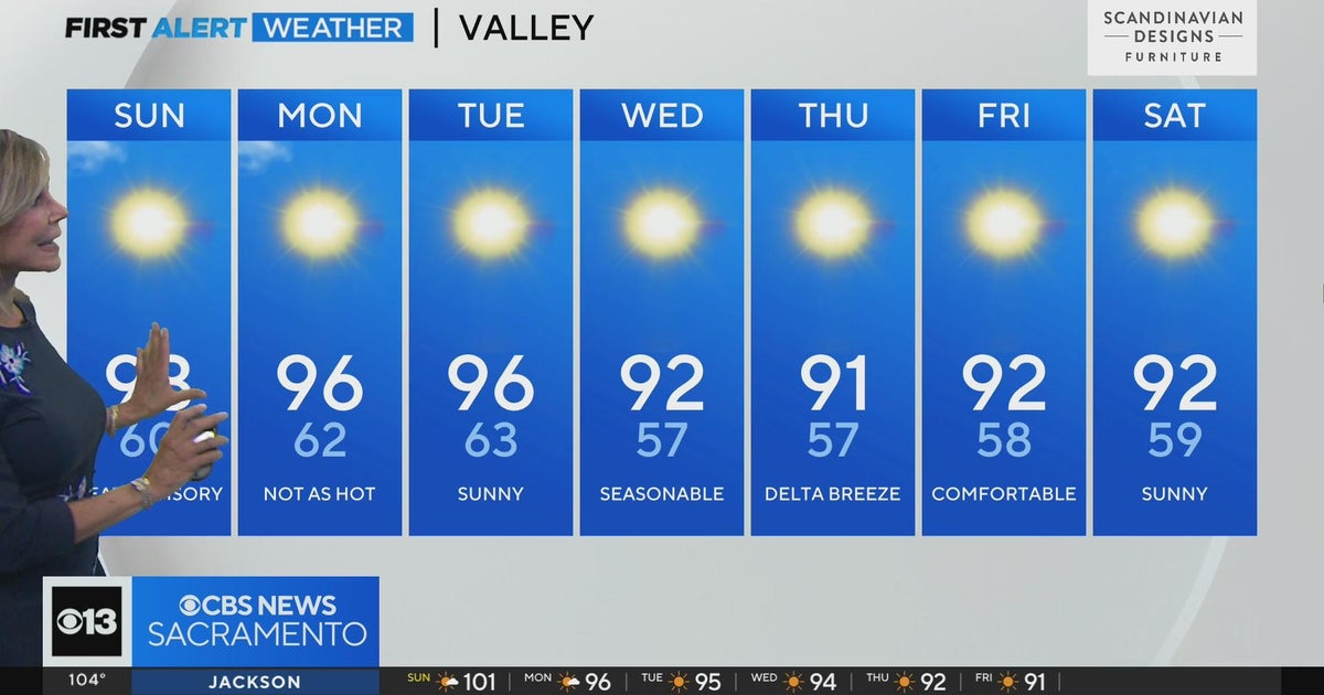 Saturday evening weather forecast - 7/22/23 - CBS Sacramento