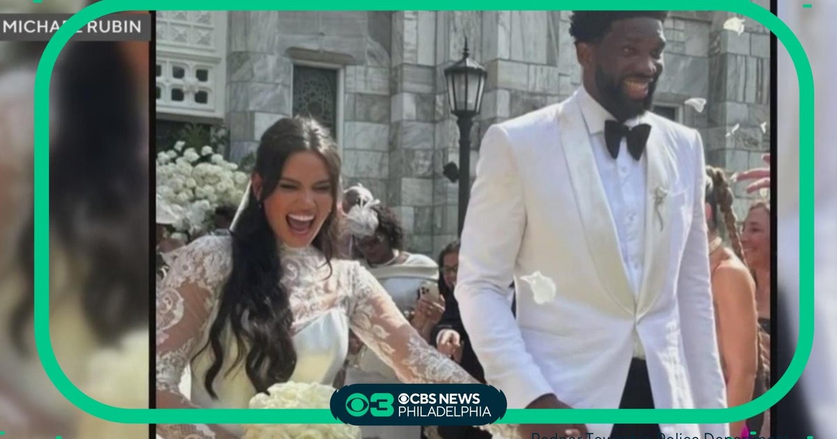 Joel Embiid, Anne De Paula get married in the Hamptons - CBS Philadelphia