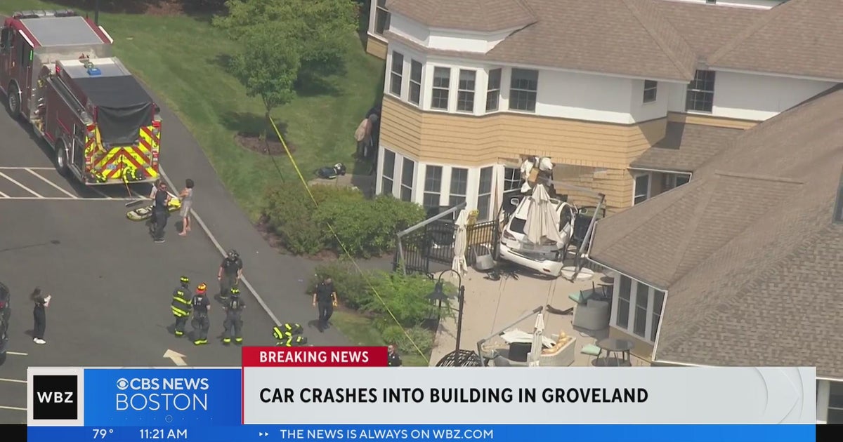 Car smashes into active senior living community in Groveland CBS Boston
