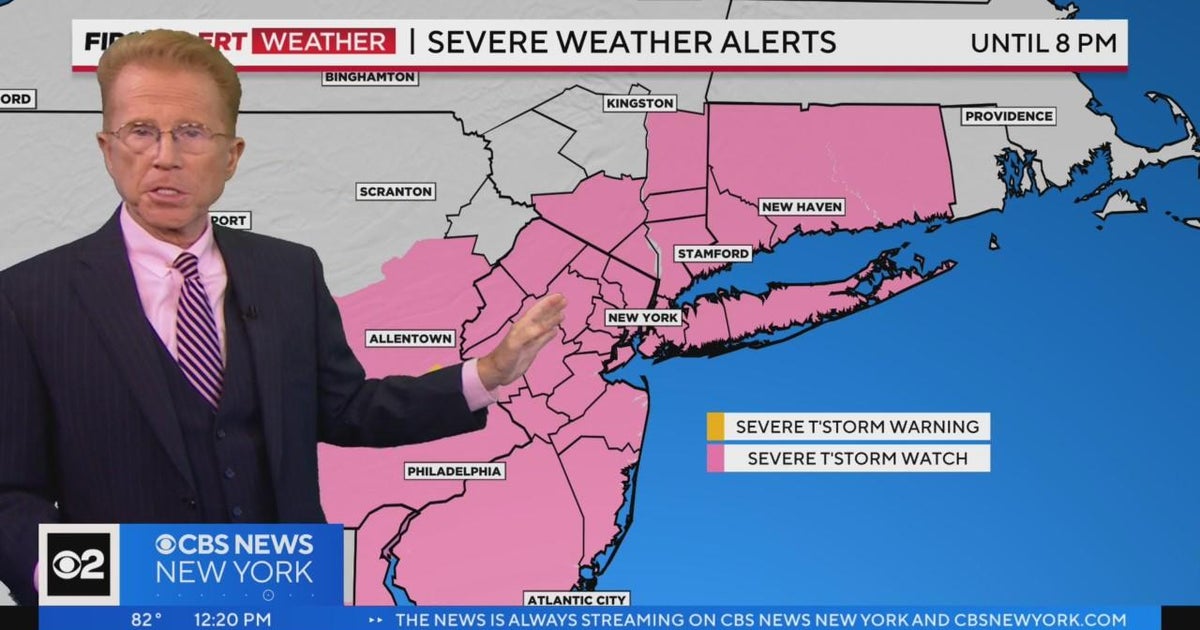 First Alert Weather: Tracking strong thunderstorms - CBS New York