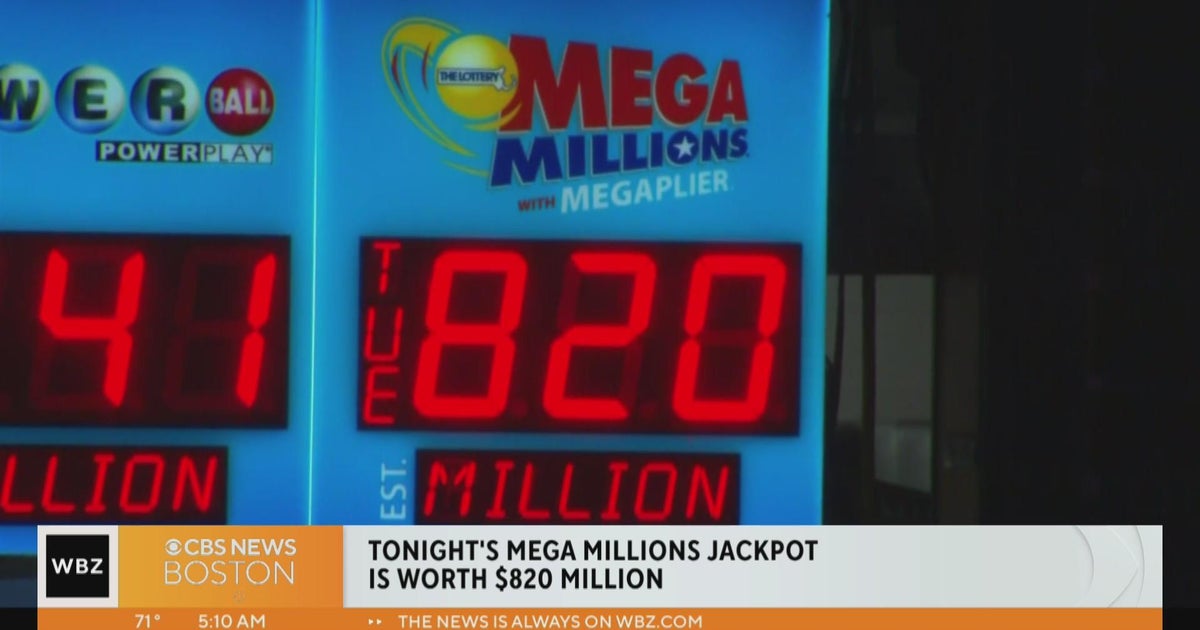 Mega Millions jackpot at $820 million for Tuesday night drawing - CBS ...