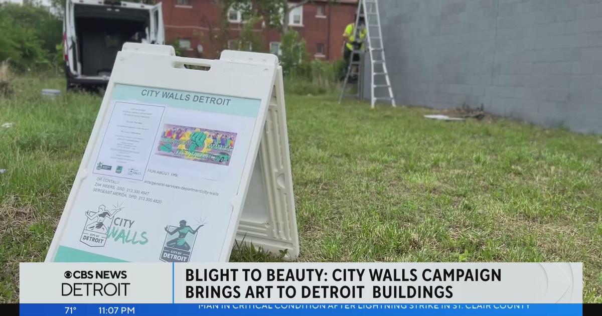 Blight to Beauty: City Walls campaign brings art to buildings in Detroit