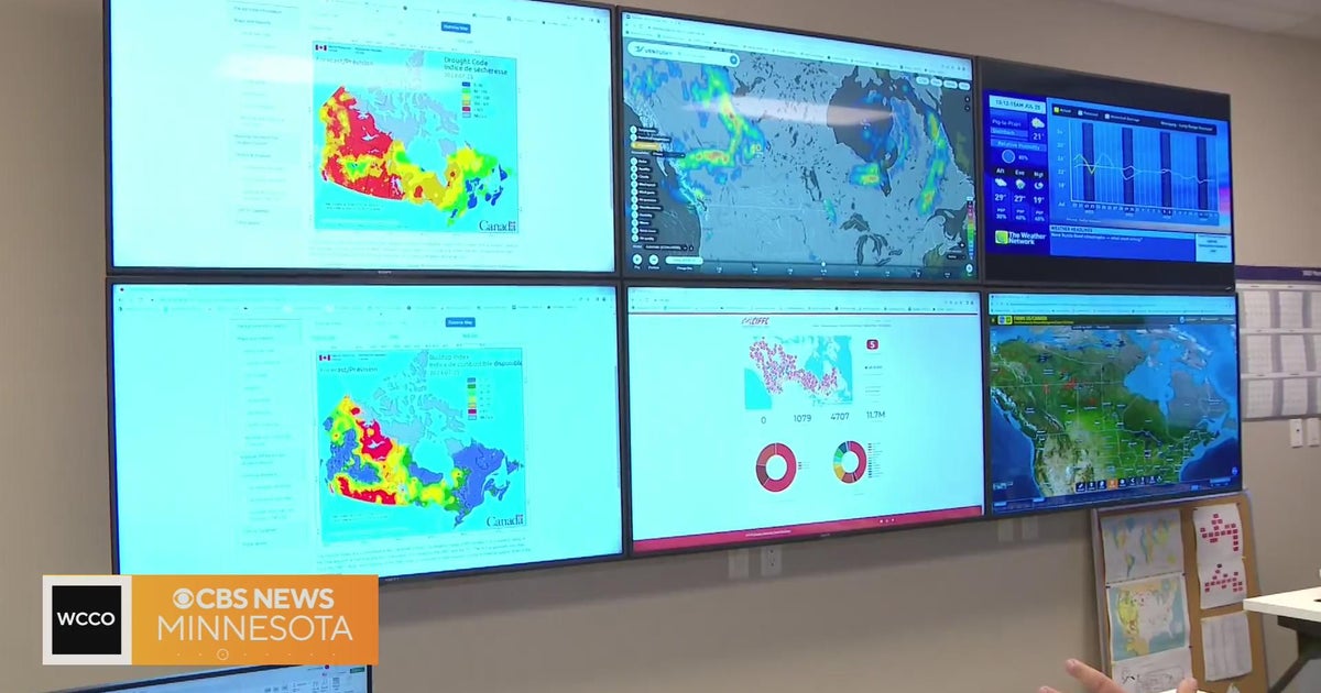 Inside Canada's wildfire fighting headquarters - CBS Minnesota