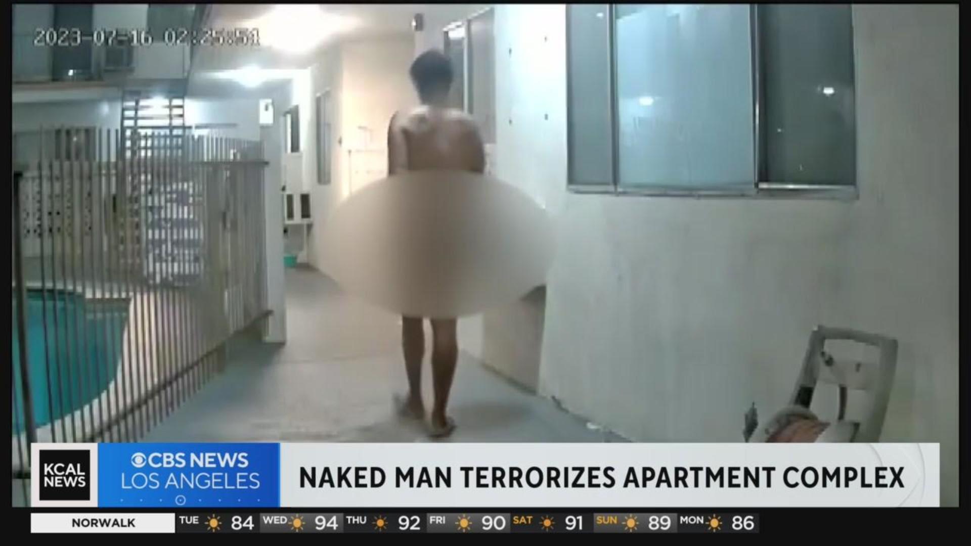 Naked man terrorizes East Hollywood apartment complex