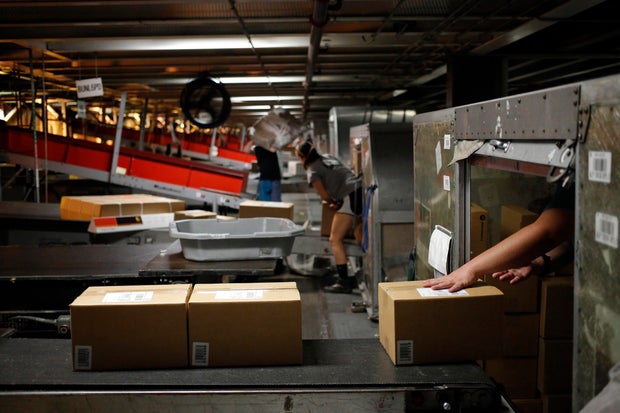 Overnight Operations At The UPS Worldport Shipping Facility