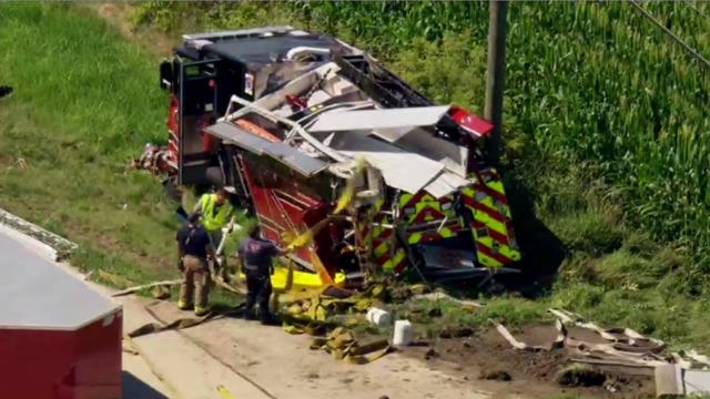 Hampshire Fire Truck Crash 