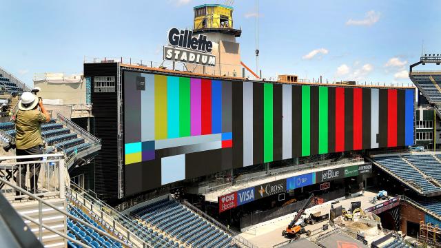 Gillette Stadium video screen 