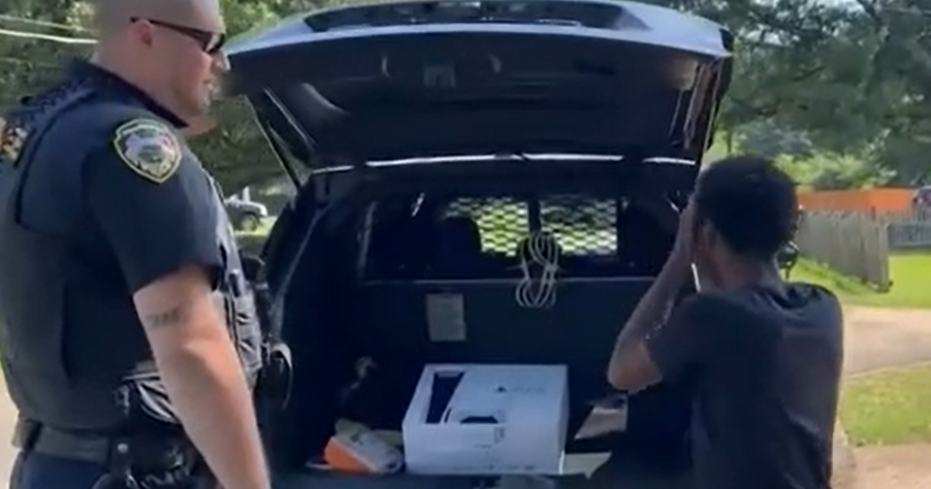 Hapeville law enforcement officer surprises boy with PlayStation for tough work Hapeville law enforcement officer surprises boy with PlayStation for tough work