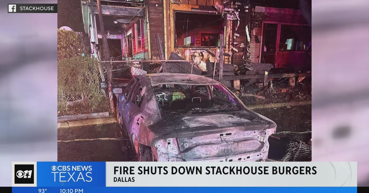 Stackhouse Burgers temporarily closes after overnight fire - CBS Texas