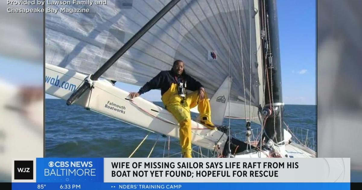 Life raft not seen with boat of missing Maryland sailor, wife says