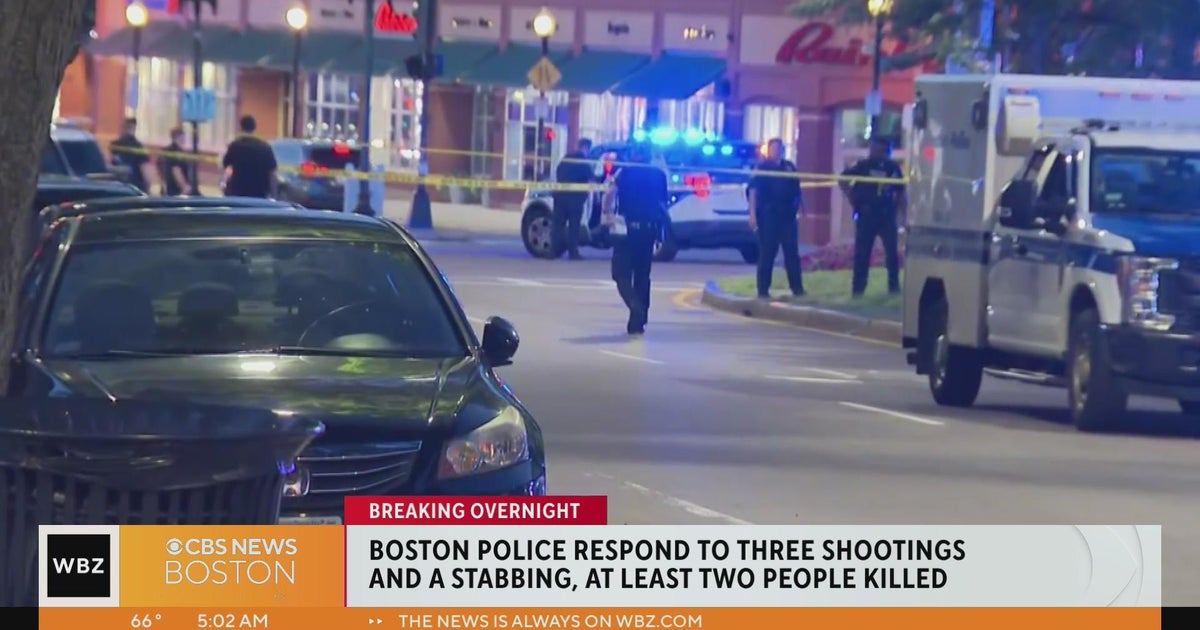 2 dead after violent night of shootings, stabbings in Boston - CBS Boston