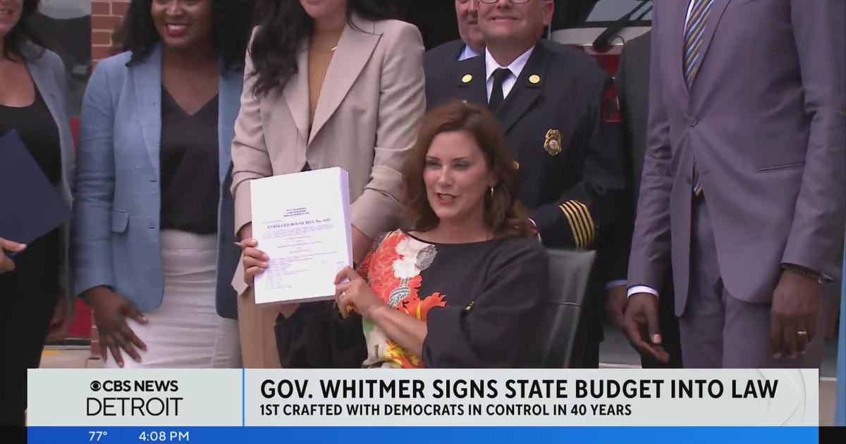 Governor Gretchen Whitmer Signs State Budget Into Law - CBS Detroit