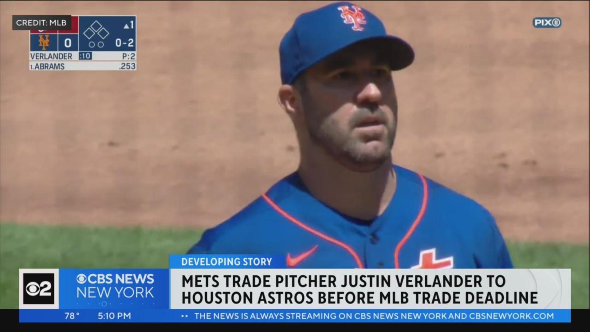 Mets trade Justin Verlander to Astros - CBS New York