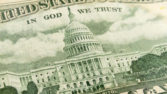 Image of US Capitol Building on a Fifty Dollar Bill 