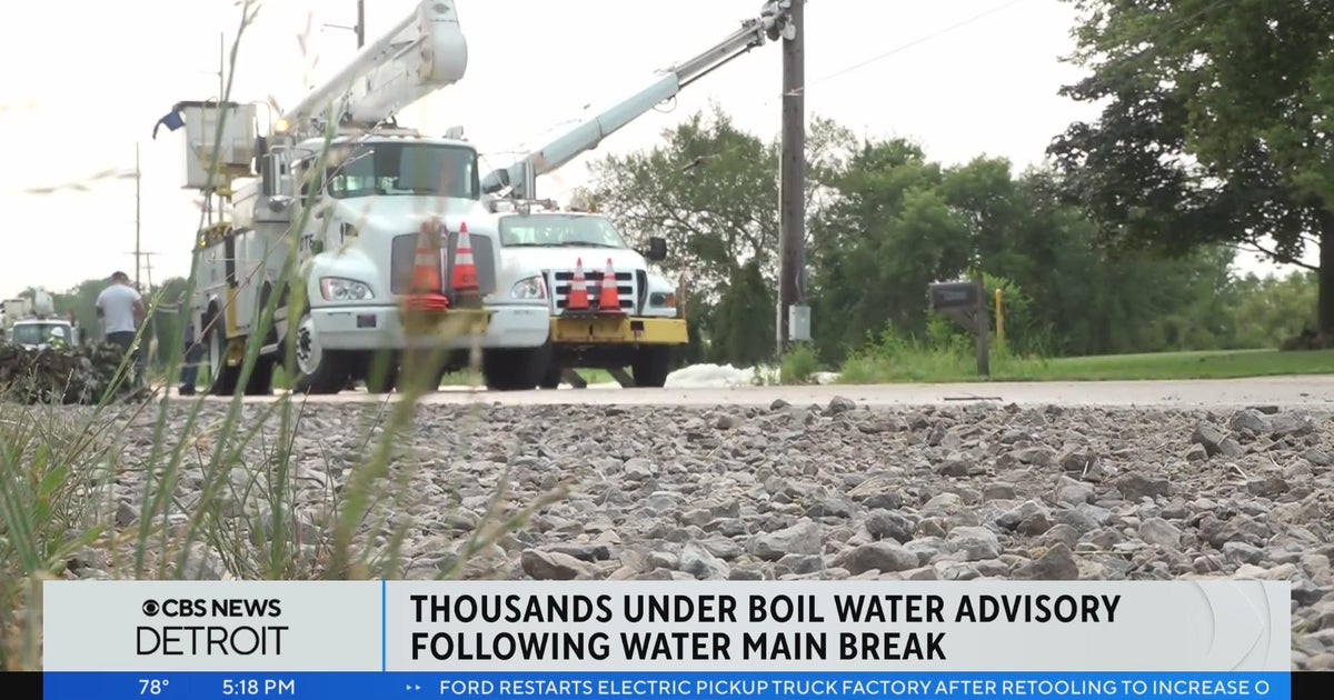 Thousands under boil water advisory following water main break in