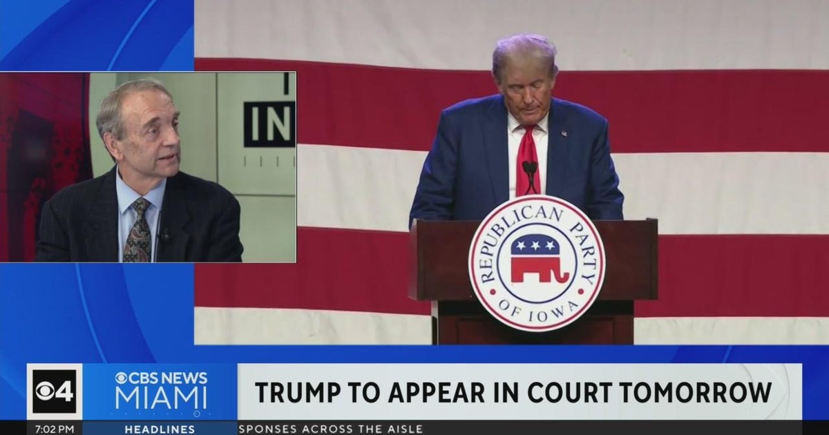 Trump to appear in federal court Thursday - CBS Miami