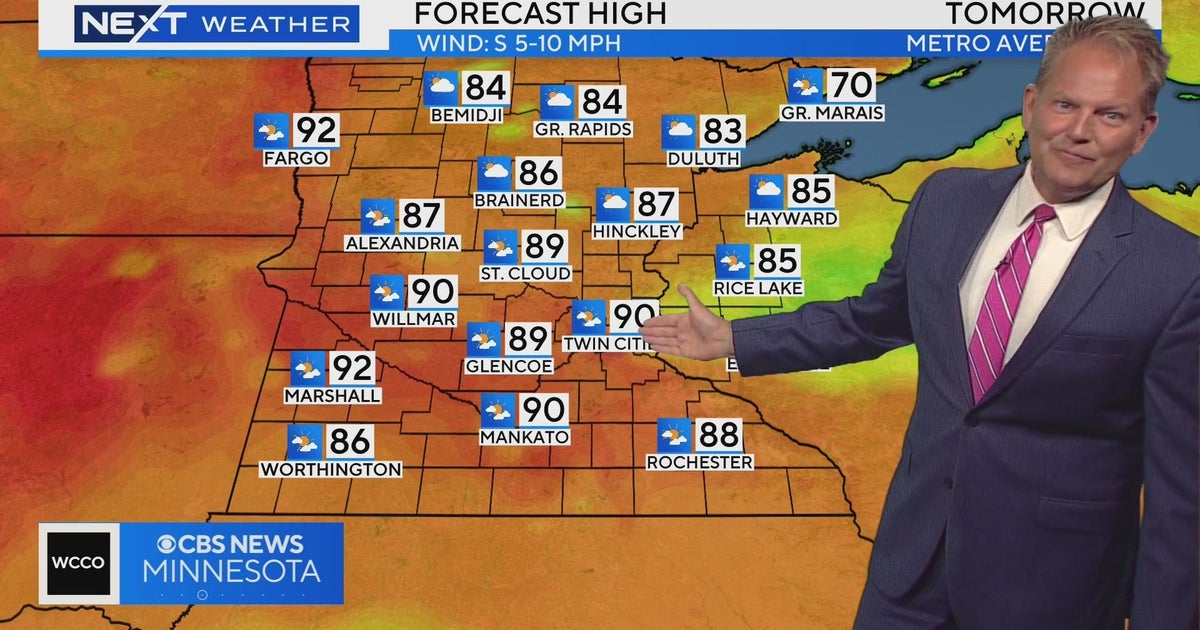 August begins with above average highs in Twin Cities - CBS Minnesota