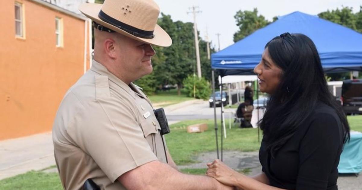 Gov. Wes Moore, Lt. Gov. Aruna Miller visit Maryland National Night Out events