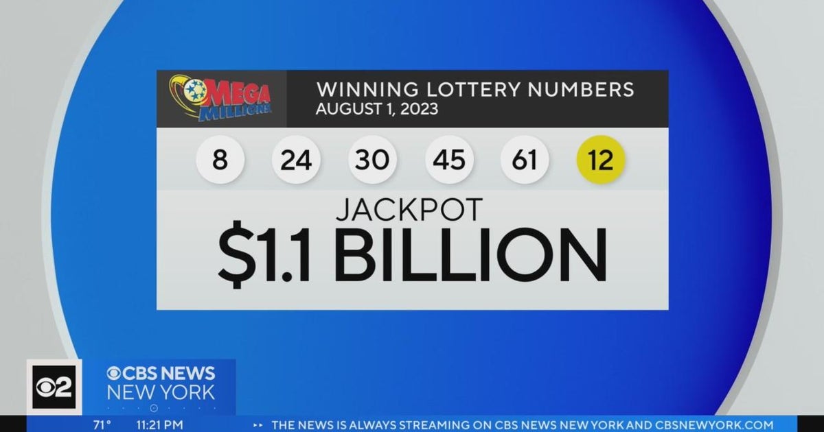 $1.1 billion Mega Millions winning numbers announced - CBS New York