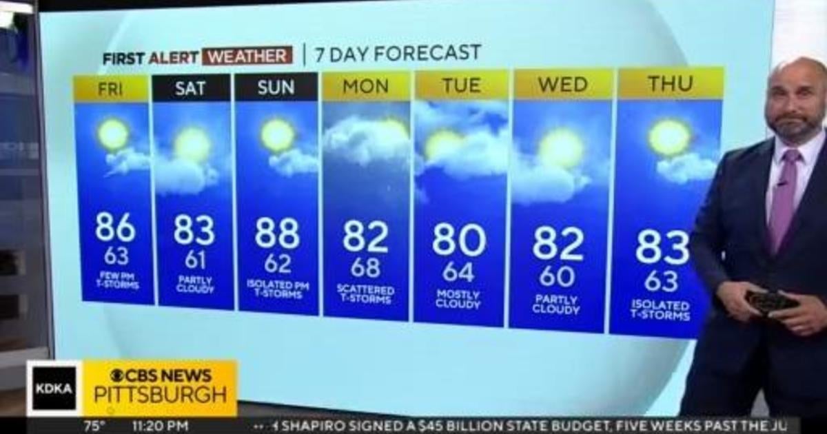 KDKA-TV Nightly Forecast (8/3)