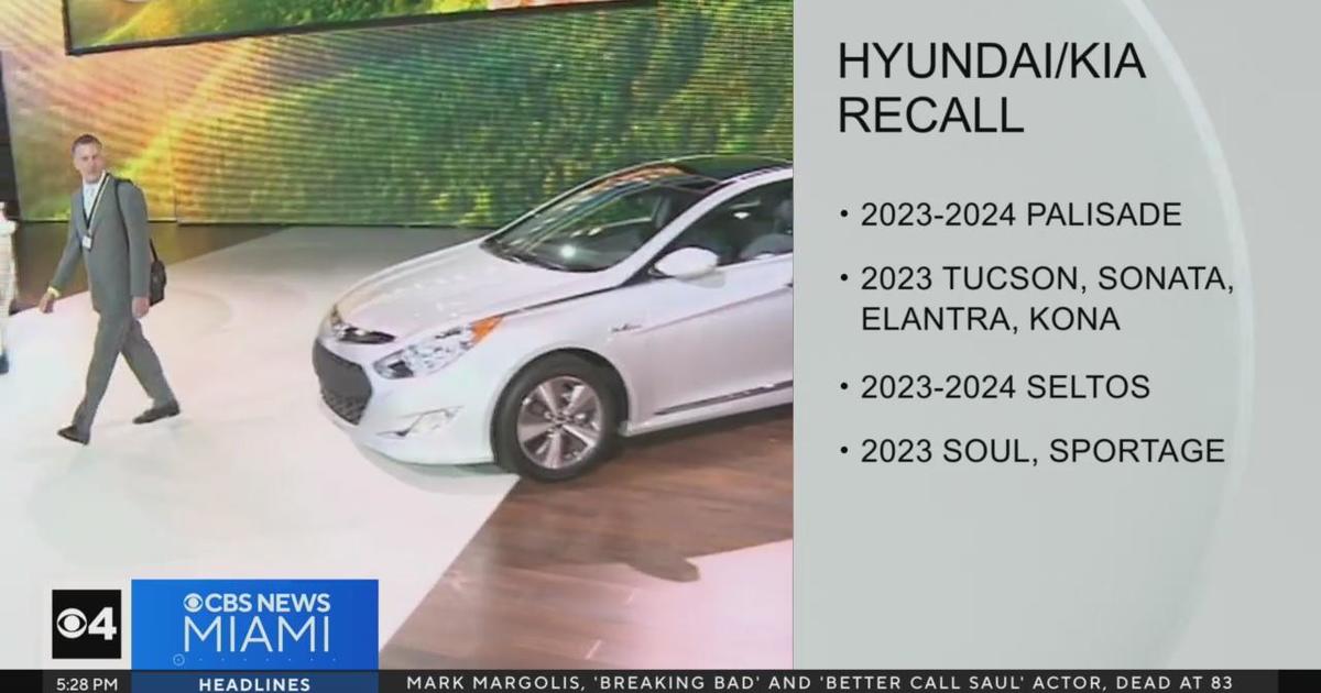 Hyundai, Kia Recall Over 90,000 Vehicles Over Oil-pump Fire Risk - CBS ...