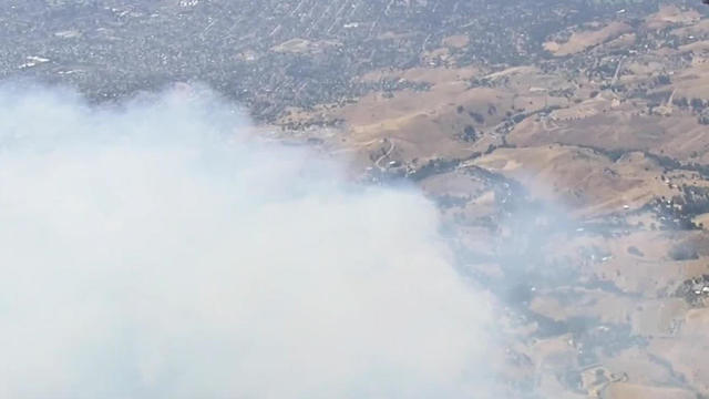 East San Jose brush fire 