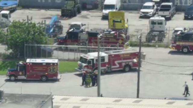 Port Everglades accident scene 