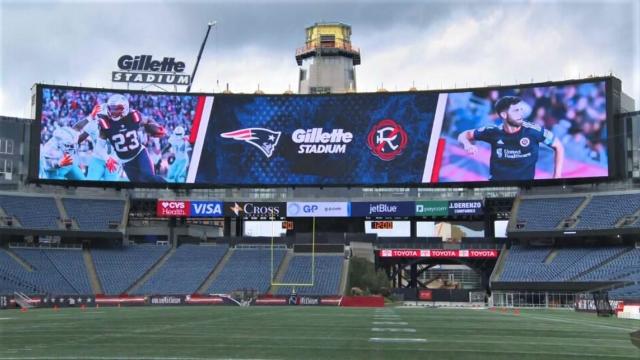 Gillette Stadium video board 