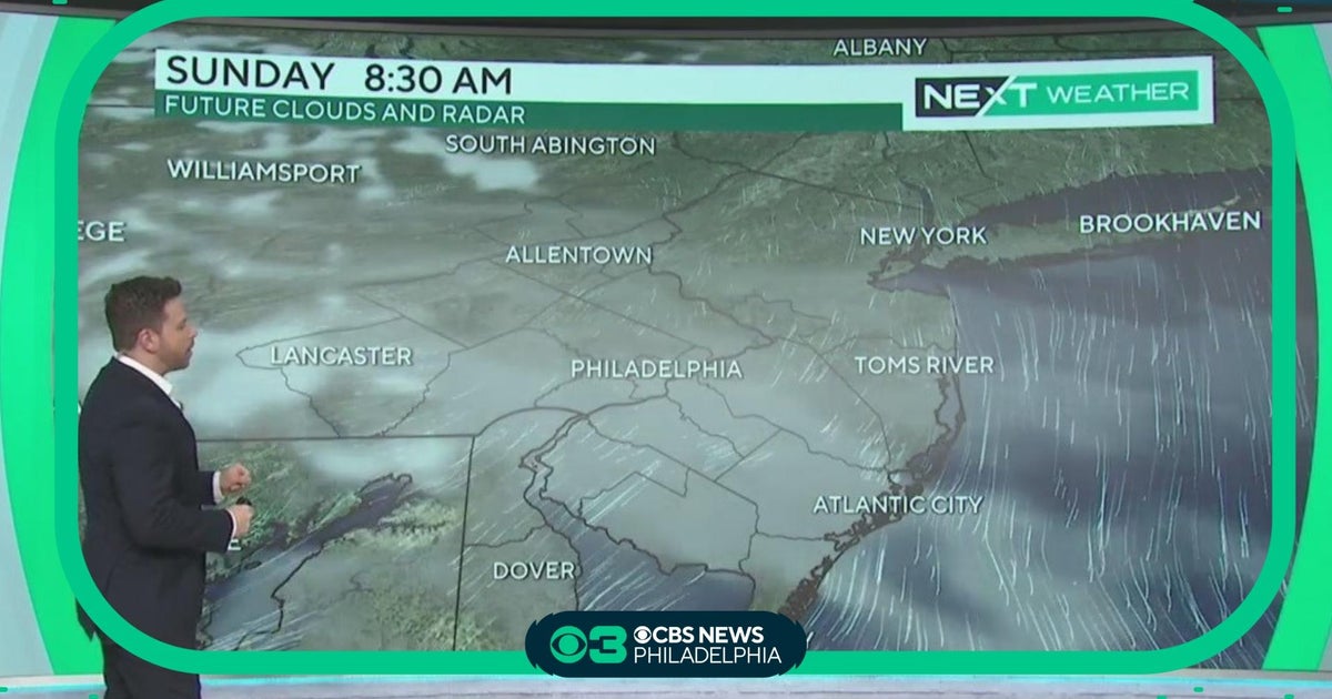 NEXT Weather: Timing Sunday storms - CBS Philadelphia